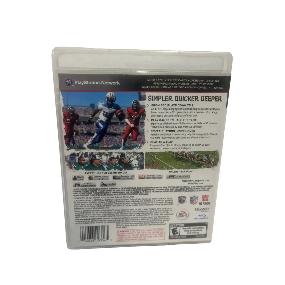 Madden NFL 11 Sony PlayStation 3 PS3 EA Sports Drew Brees Football Game CIB